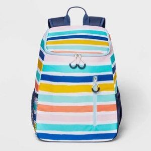 Striped Backpack Cooler - Sun Squad